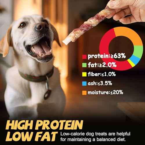 Dog Treats Chicken and Duck Wrapped Rawhide Sticks 20 Count 10.6 Oz