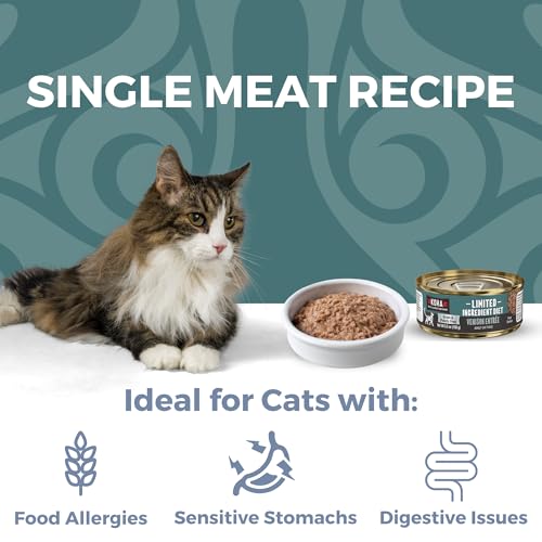 Limited Ingredient Diet Venison Paté for Cats (3 Ounce (Pack of 24))