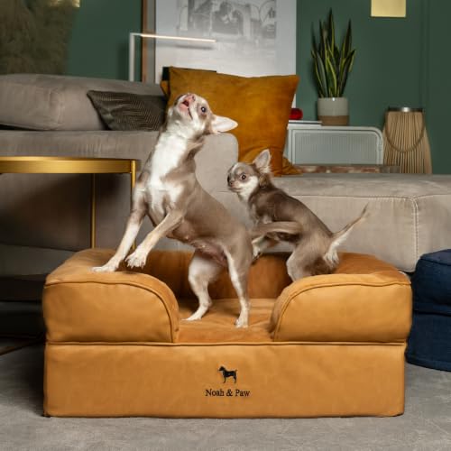 Dog Bed Orthopedic Memory Cooling Foam (Camel - LE / Medium)