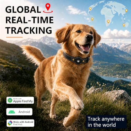 GPS Tracker for Dogs (Black / S(8.5''-13''))