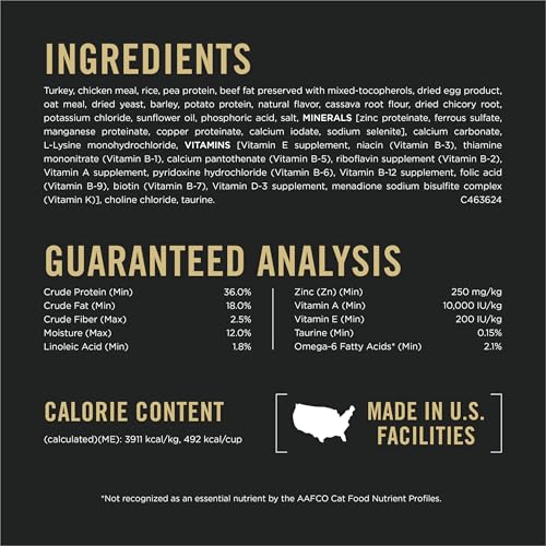Sensitive Skin and Stomach Dry Cat Food Turkey and Oat Meal Formula (12.5 Pound (Pack of 1))