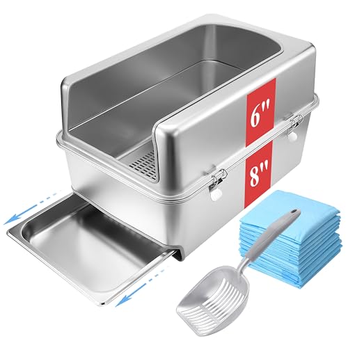 Pull Out Sifting Cat Litter Box with Lid for Pine Pellets (XX-Large)