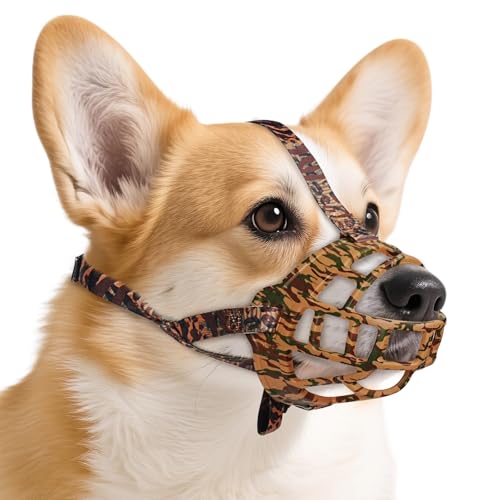 Dog Muzzle to Prevent Biting (Brown / Size 2)