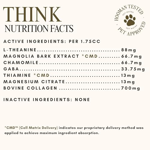 Think Cognitive and Calming Supplement with Collagen and Magnesium (Small/Medium Breeds)
