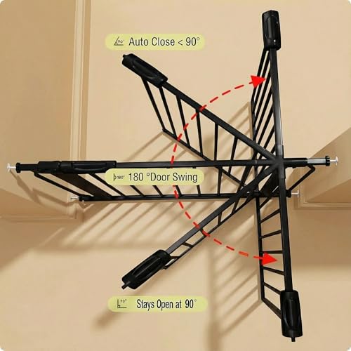 71.5 76.4 Inch Baby Gates Extra Wide Pet Dog Gates Indoor for Wide Openings (Black / 71.5"-76.3"/182-194CM)