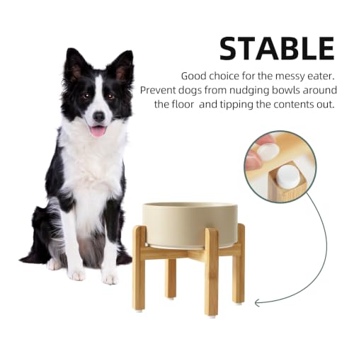 Dog Bowls Elevated (Matte Khaki)