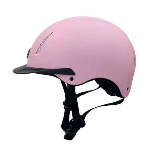 Shield Horse Riding Helmet with Adjust A Dial (Large / Light Pink)