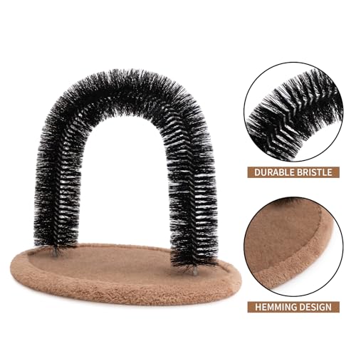 Self Grooming Massager and Scratcher Toy (Tan)