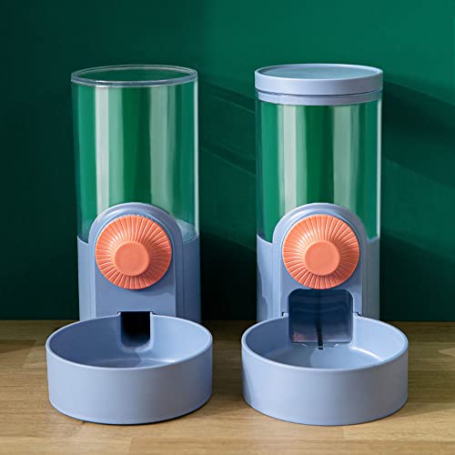 Pet Hanging Automatic Feeders Drinking Bowls 33.8oz (Blue-Water)