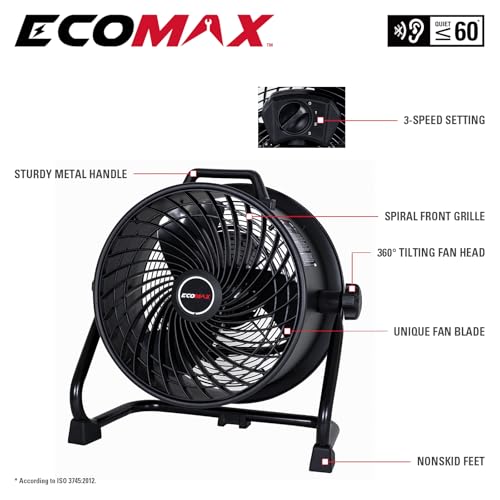 Drum Fan 16 Inch High Velocity Industrial Shop Fan (16Inch)