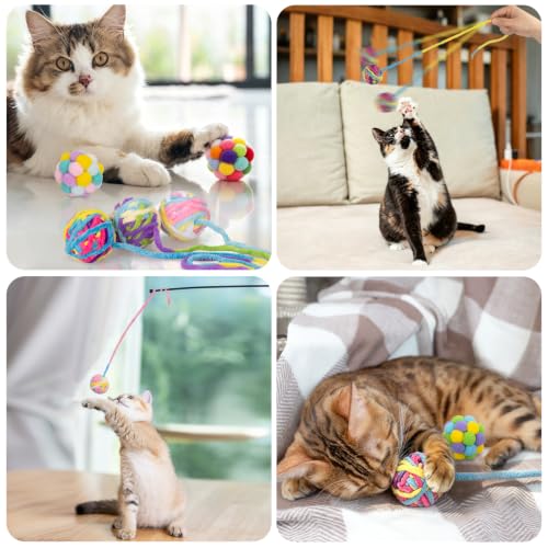 Cat Toys Balls with Bells Inside (1.6 Inches)