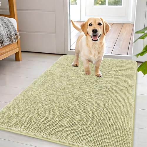 Dog Door Mat for Muddy Paws 44x32 (Vanilla / 44" X 32")