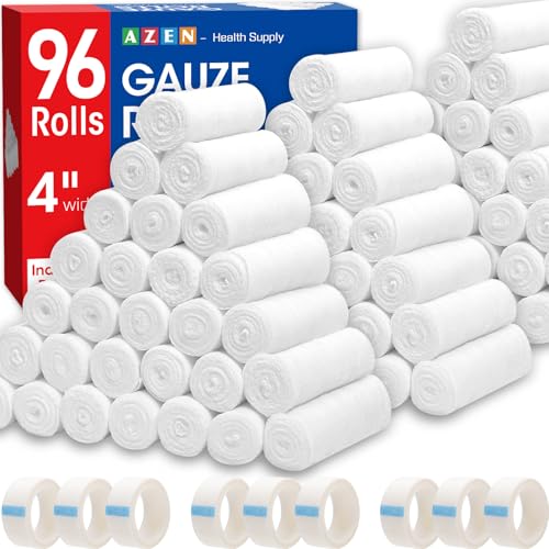96 Pack Gauze Rolls Bandages (96p / 4IN)