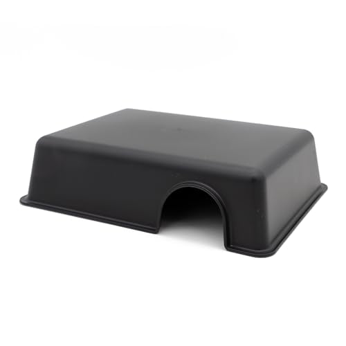 Reptile Hide Box Snake Hide Feel Secure and Safe (Black / Large 4 pcs)