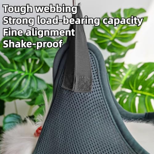 Rabbit Grooming Hammock with Safety Belt for Nail Clipping (Red / XX-Small)