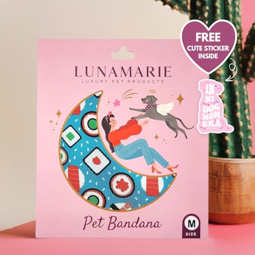 Luxury Pet Birthday Bandanas (Sushi / Large)