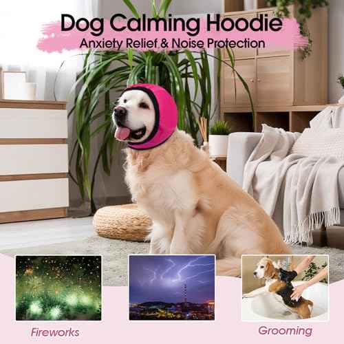 Dog Calming Hoodie (Rose / Large)