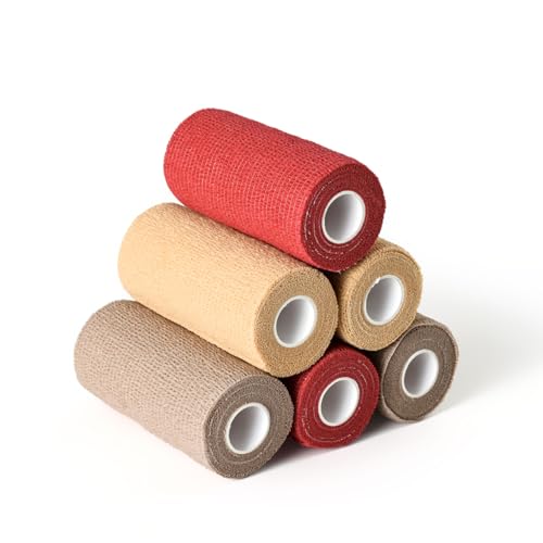 Pet Wrap Self (4 Inch (Pack of 6) / Solid Color A, 2 of Each Color)