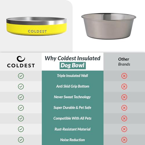 Coldest Dog Bowl (21 oz / Solar Yellow)
