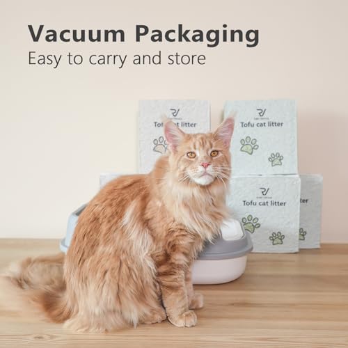Low Dust Odor Control Flushable Tofu Cat Litter 12LB (6lb x 2bags / Green Tea)