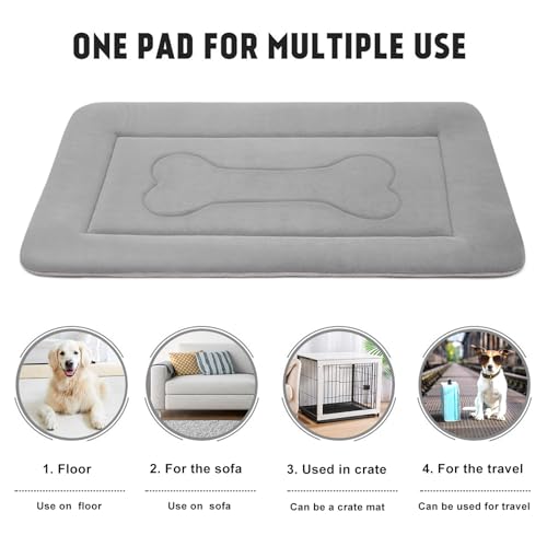 Dog Bed 36 in Non (36.0"L x 23.0"W x 1.2"Th / Clay Gray)