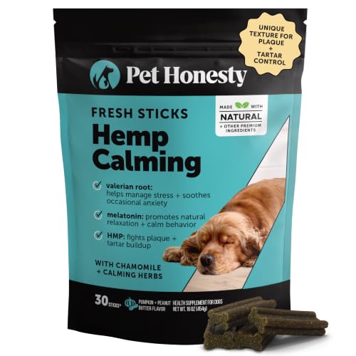 Vet Backed Dog Dental Sticks for Calm & Fresh Breath (30 Count)