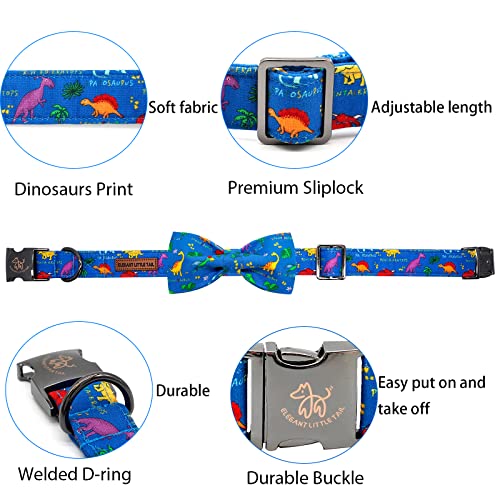 Dog Collar with Bow (Dinosaurs / X-Small (Pack of 1))