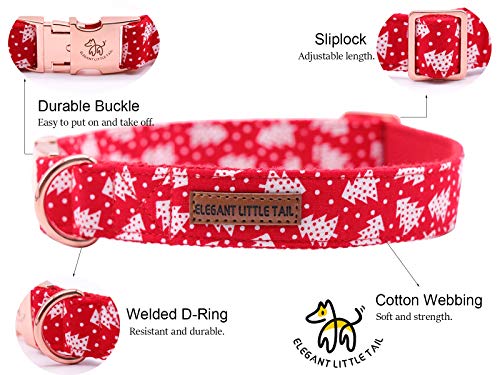 Christmas Dog Collar with Bow (Christmas Tree / Large (Pack of 1))