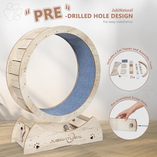 33.9" Cat Wheel for Indoor Cats (WOOD / 33.9")
