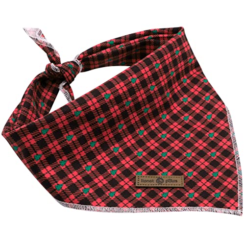 Christmas Dog Bandana (Black&Red / Small (Pack of 1))