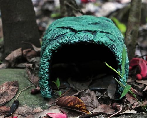Reptile and Amphibians Rock Hide Cave (Large Size ( Green ))