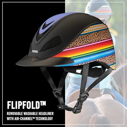Dynasty Ultralight Horse Riding Helmet (Leopard/Serape/Aztec / Large)