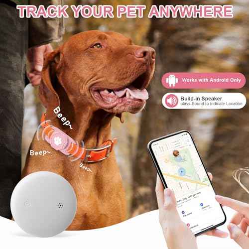 Smart Pet Tracker for Collar (Pink)