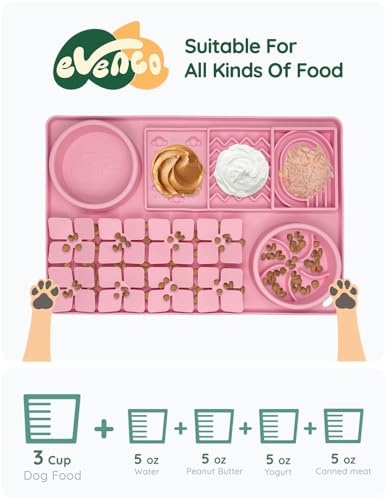 Slow Feeder Bowl for Dogs and Cats (Pink)