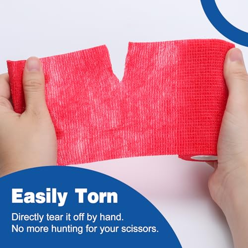 9 Pack Self Adhesive Bandage Wrap (Multi-colored)