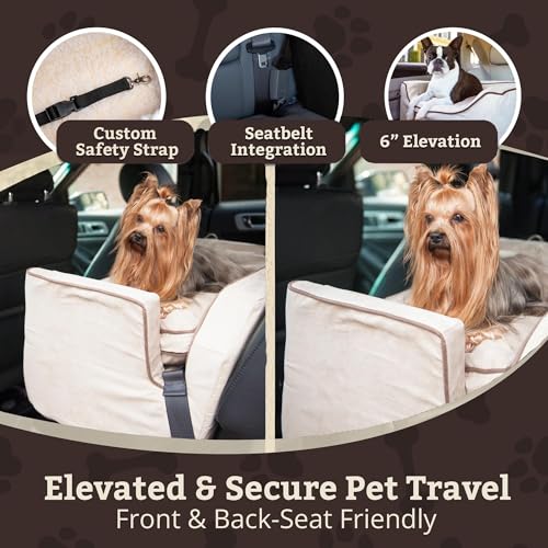 Medium Snoozer Luxury Lookout Car Seat (Buckskin/Java Cording / Medium)