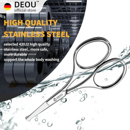 Silver Stainless Steel Round Nose Safety Scissors