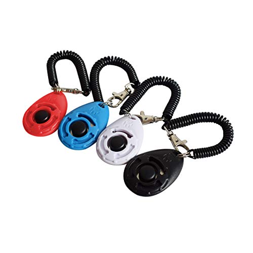 4 Pack Dog Training Clicker with Wrist Strap