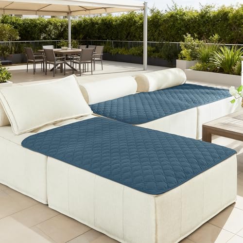 Waterproof Blanket for Dogs (40x50 Inch (Pack of 1) / Dark Blue/Light Blue)