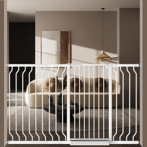 40.55" Extra Tall Baby Dog Pet Gate 29.92 (White / 29.92-63.38"/76-161cm)