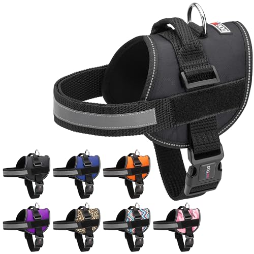 Dog Harness Reflective No (Black / Girth 33" to 46")