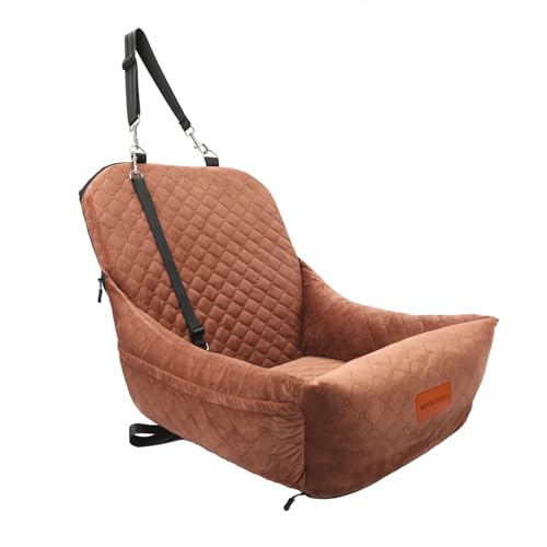 Dog Car Seat for Small Dogs (Brown)