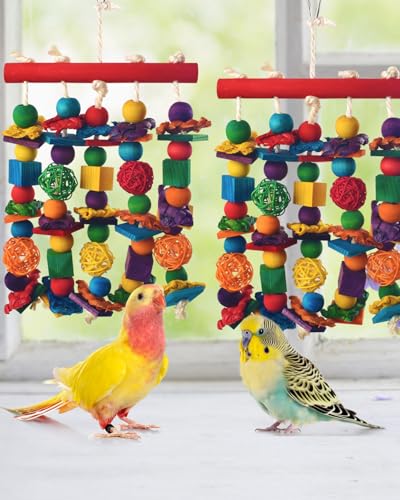 Bird Toys 2PCS Parrot Foraging Hanging Toy (2 PCS)