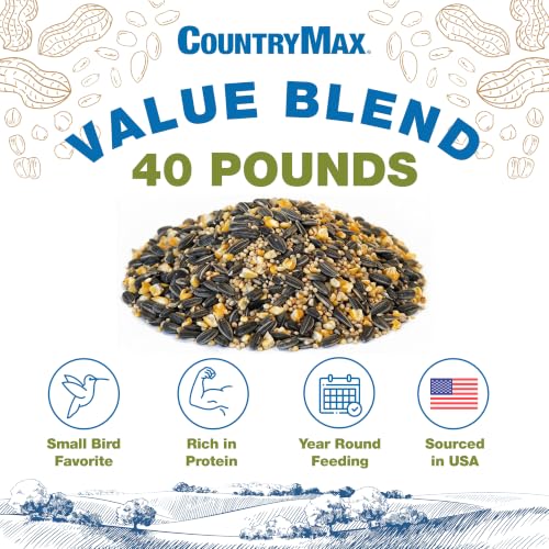 Backyard Seeds 40LB Value Blend Economy Mix Wild Bird Seed (Value Blend / 40 Pound (Pack of 1))
