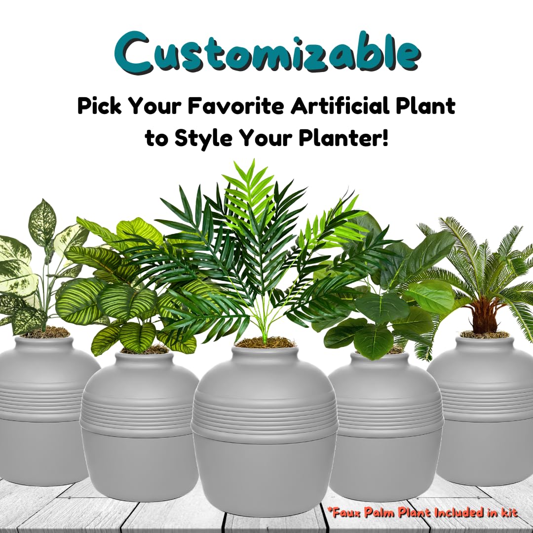 Original Hidden Litter Box Planter (Stone Gray)