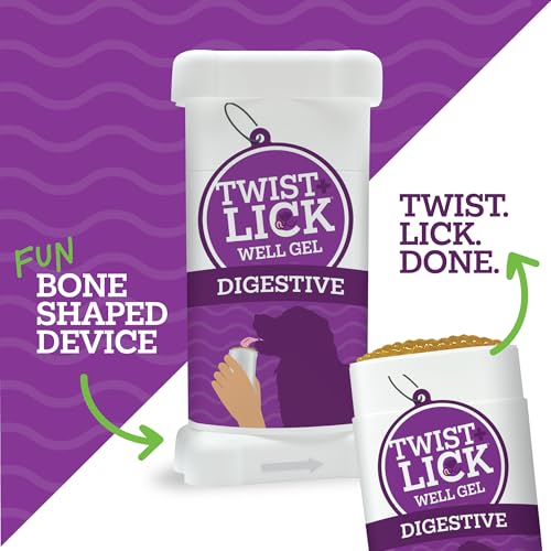 Twist and Lick Vetality Well Gels Digestive Supplement for Dogs