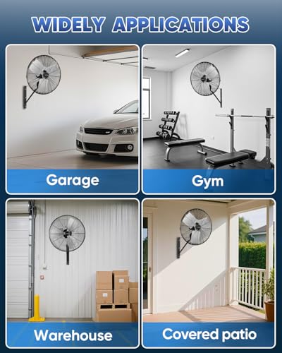 20 Inch Industrial Oscillating Wall Mount Fan 5500CFM (20 Inch)