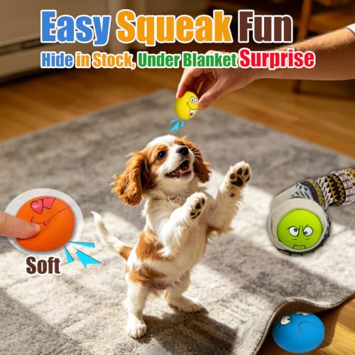 Latex Squeaky Dog Toys for Small Dogs (Burger Shape Assorted Color / Small)