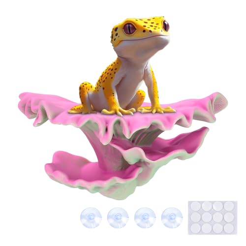 Mushroom Decor for Reptile Tank (Shelf Cap / Ember)