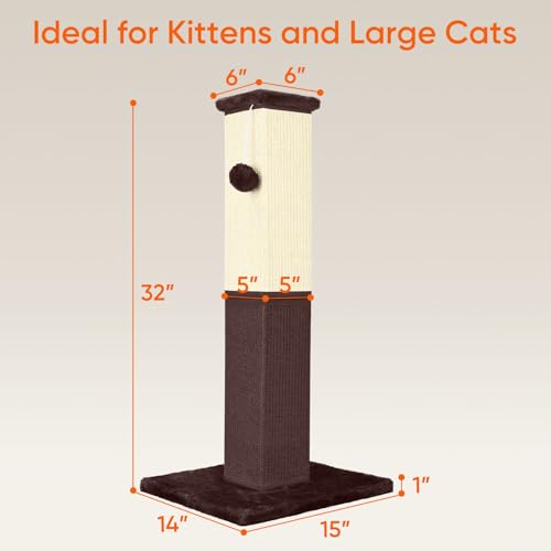 Cat Scratching Post for Indoor Cat (brown)